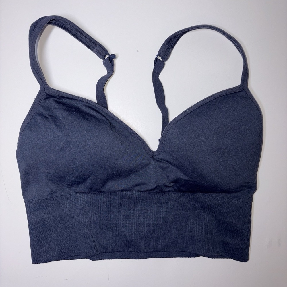 Athleta Plunge Sports Bra extra Small Blue Convertible J Hook